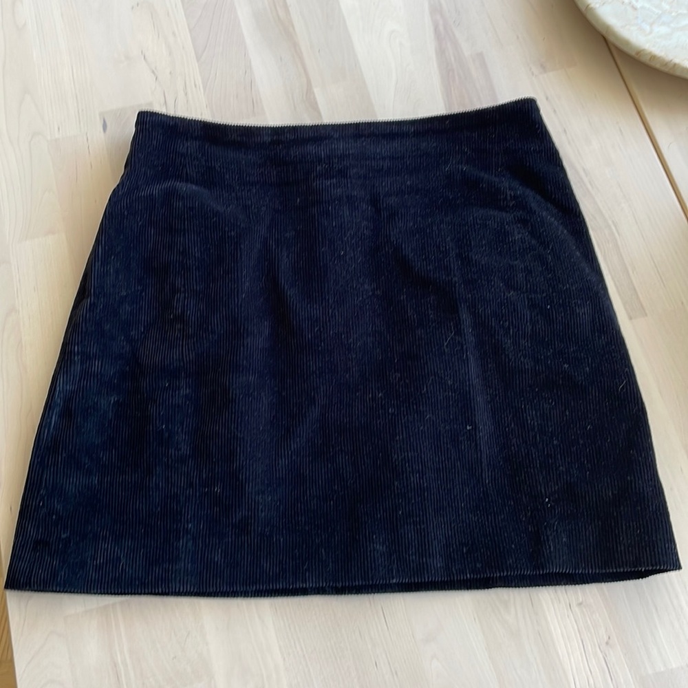 SUNDAY BEST (Aritzia) curduroy mini a-line skirt